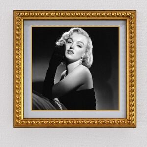 Marilyn Monroe Vintage Rare Portait Framed Elegant Ornate Gold 10x10